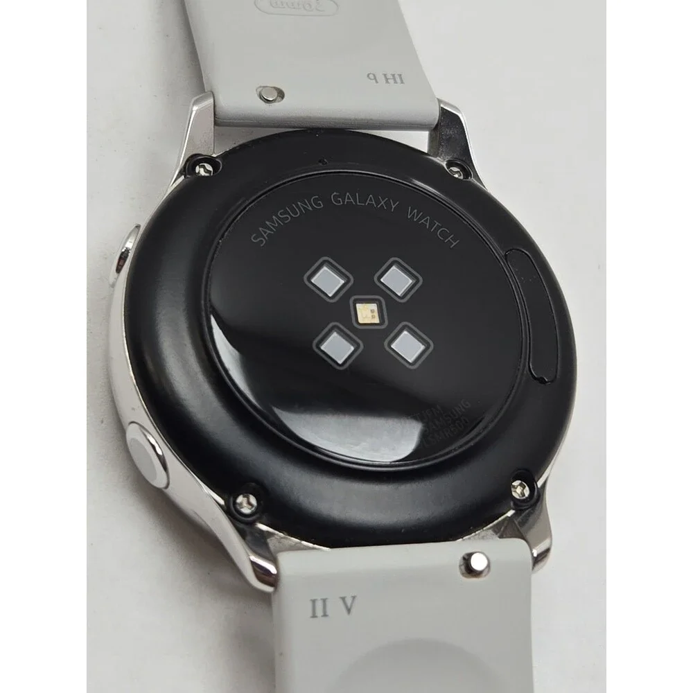 Samsung Galaxy Watch Active SM R500 40mm Silver Bluetooth GPS Fitness *READ